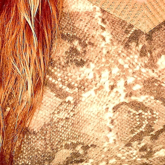 Snake Print Soft Brushed Off Shoulder Long Sleeve Sweater Top - Picture 10 of 12
